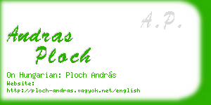 andras ploch business card